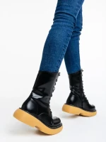 Дамски чизми черни от еко кожа Ailsa