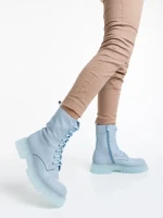 Дамски боти сини от еко кожа Maryse