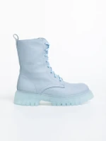 Дамски боти сини от еко кожа Maryse