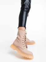 Дамски боти розови от еко кожа Maryse