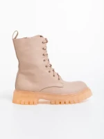 Дамски боти розови от еко кожа Maryse