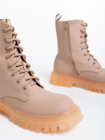 Дамски боти розови от еко кожа Maryse