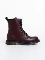 Дамски боти грена от еко кожа лачена Tierra