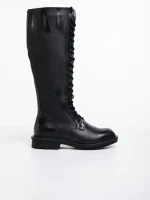 Дамски чизми  черни  от еко кожа  Nafiset