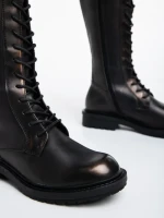 Дамски чизми  бронзови  от еко кожа  Nafiset