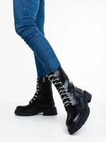 Дамски боти черни от еко кожа Lalitha