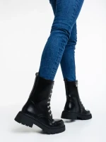 Дамски боти черни от еко кожа Lalitha