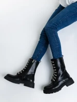 Дамски боти черни от еко кожа Lalitha