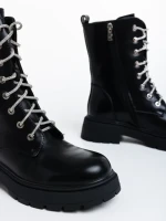 Дамски боти черни от еко кожа Lalitha