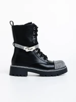 Дамски боти черни от еко кожа Inesa