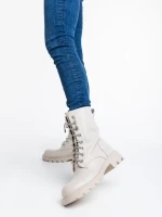 Дамски боти бежови от еко кожа Kaoru