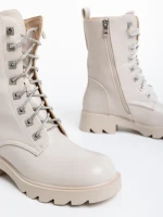 Дамски боти бежови от еко кожа Kaoru