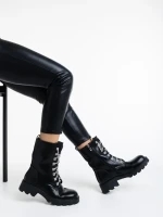 Дамски боти черни от еко кожа Kaoru