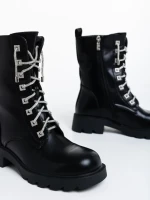 Дамски боти черни от еко кожа Kaoru