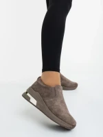 Дамски спортни обувки кафяви от текстилен материал Zaruka