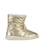 Дамски чизми златисти  от текстилен материал  Anselma