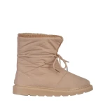 Дамски чизми бежови  от текстилен материал  Anselma