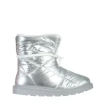 Дамски чизми сребристи от текстилен материал  Anselma