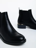 Дамски боти черни от еко кожа Vitaliya