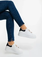 Дамски спортни обувки черни от екологична кожа Lorimar