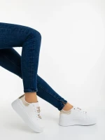 Дамски спортни обувки златисти от екологична кожа Lorimar