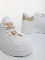 Дамски спортни обувки златисти от екологична кожа Lorimar