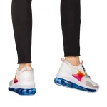 Дамски спортни обувки  сини  от еко кожа и текстилен материал  Tursa