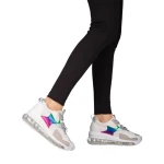 Дамски спортни обувки  бели  от еко кожа и текстилен материал  Tursa