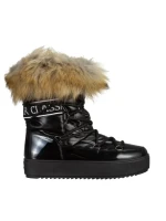 Дамски чизми  черни  от текстилен материал  Rosalba