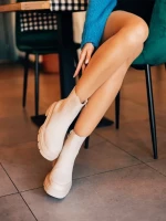 Дамски боти бежови от екологична кожа Adeliza