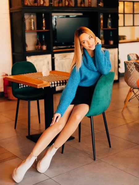 Дамски боти бежови от екологична кожа Adeliza