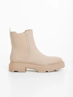 Дамски боти бежови от екологична кожа Adeliza