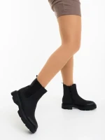 Дамски боти черни от екологична кожа Adeliza