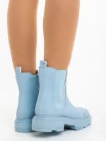 Дамски боти сини от екологична кожа Adeliza