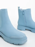 Дамски боти сини от екологична кожа Adeliza