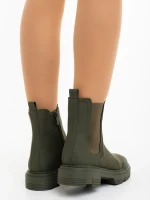 Дамски боти зелени от екологична кожа Adeliza