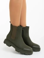 Дамски боти зелени от екологична кожа Adeliza