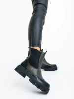 Дамски боти зелени от екологична кожа Lilana