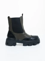 Дамски боти зелени от екологична кожа Lilana