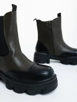 Дамски боти зелени от екологична кожа Lilana