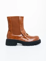 Дамски боти камел от екологична кожа Aurona