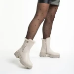 Дамски боти  бежови  от еко кожа  Pallie