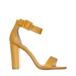 Дамски сандали  жълти  от еко кожа  Audrina