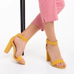 Дамски сандали  жълти  от еко кожа  Audrina
