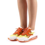 Дамски спортни обувки  Sadal бели със жълто