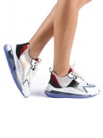 Дамски спортни обувки  Tamina бели със синьо
