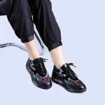 Дамски спортни обувки Sorina черни със сребристо