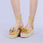 Дамски сандали Manya жълти