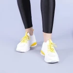 Дамски спортни обувки Coralia жълти