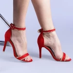 Дамски сандали Usaghi червени